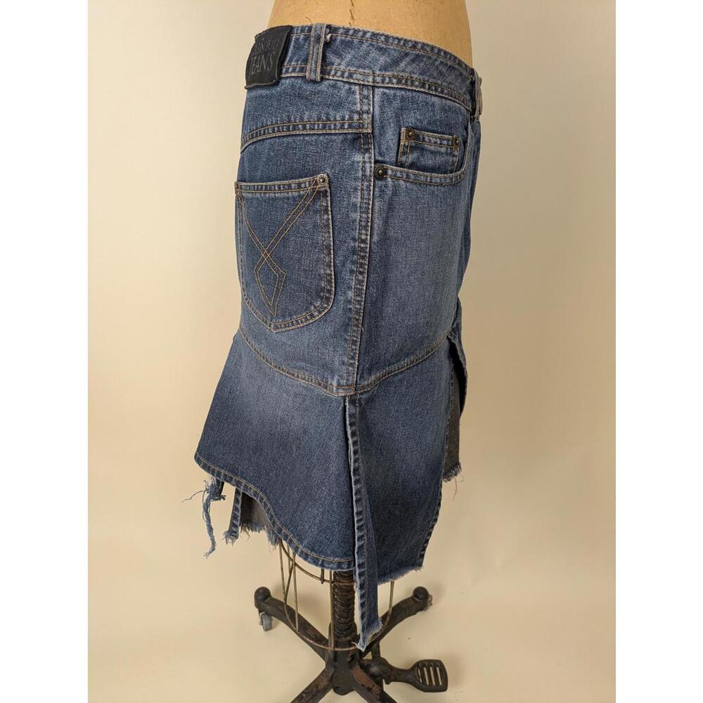 Y2K Plein Sud fringe denim skirt - Picture 6 of 9